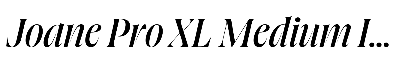Joane Pro XL Medium Italic